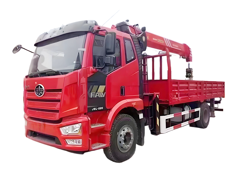 FAW установленный 8 тонн кран грузовик