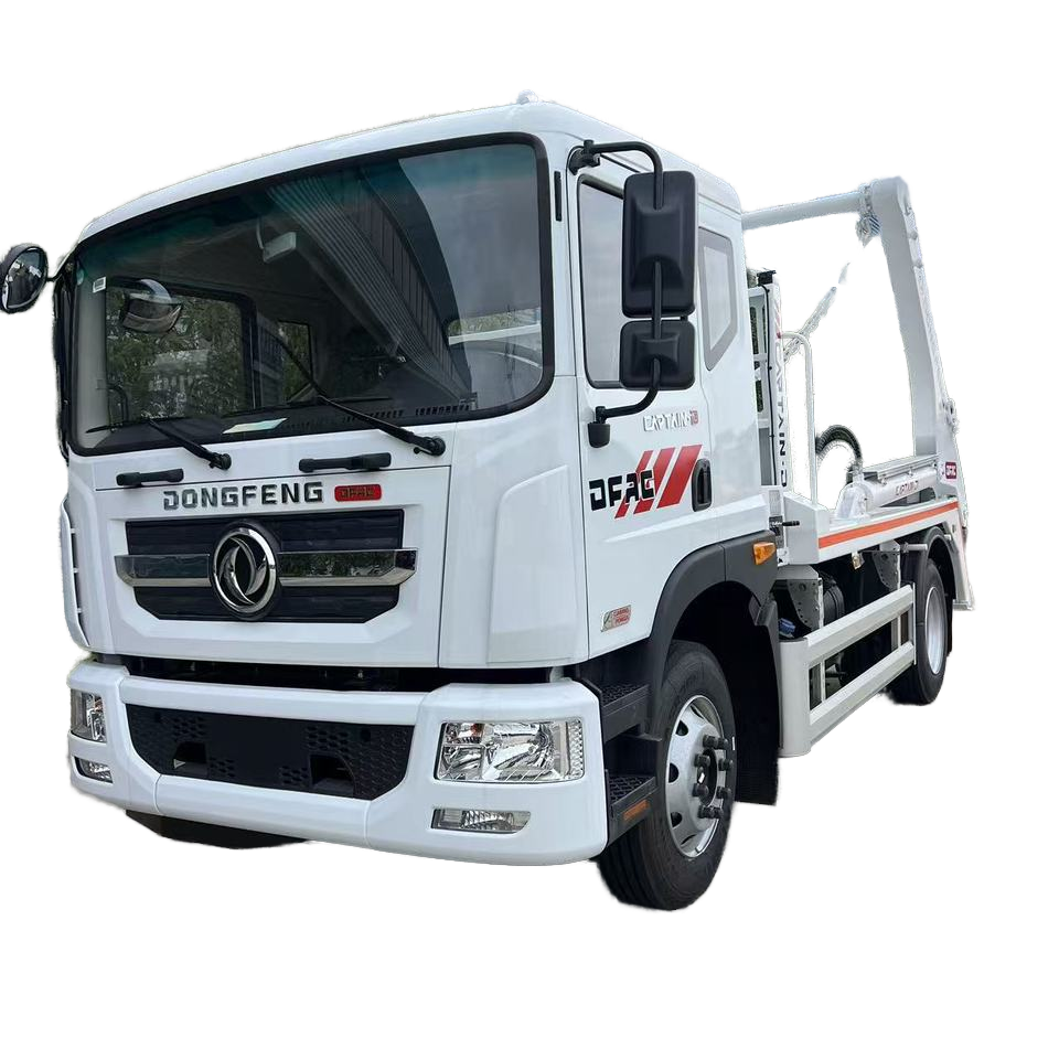 Dongfeng Swing Arm Hook Lift мусорный грузовик с контейнерами типа лодки.