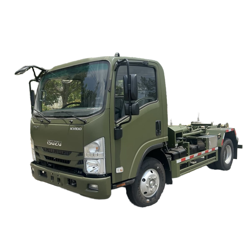 Isuzu Skip Loader Truck 4-6m&sup3;, система подъема крюка для отходов/строительства, дизельный двига