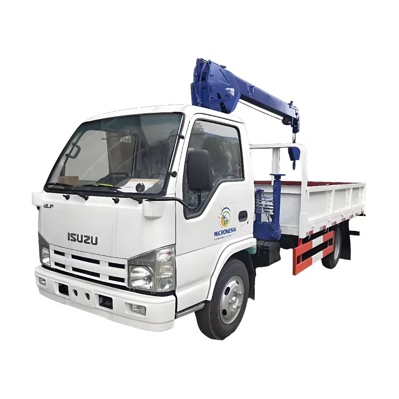 Заводская цена 1SUZU ELF 100P Малый 4X2 кран грузовик 4 тонны грузовик установленный кран гидравличе