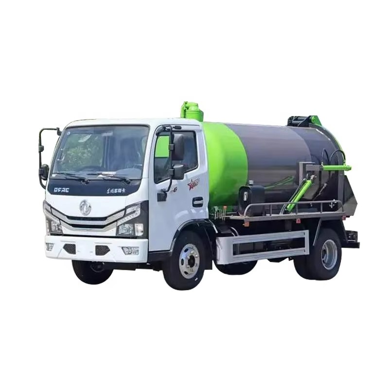 Dongfeng малый грузовик всасывания сточных вод 5 CBM септического всасывания вакуумный грузовик цист