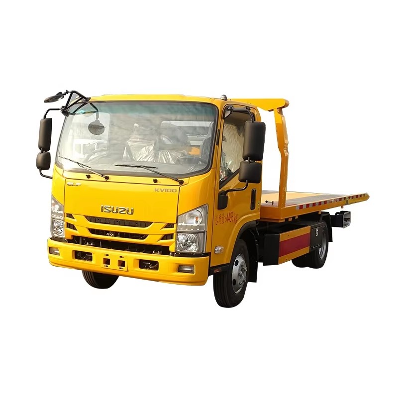 1SUZU ELF KV100 Плоский рушечник буксирующий грузовик 4x2 дорожный спасательный рушечник для продажи