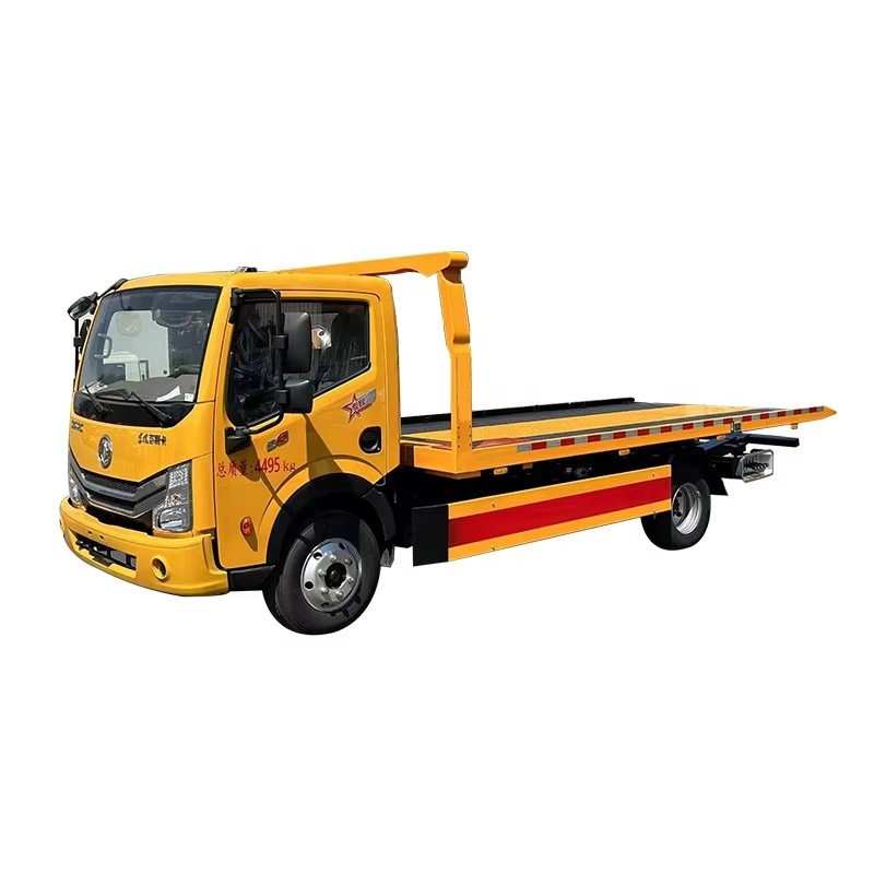 Dongfeng Плоский Wrecker буксирующий грузовик Плоский 4x2 дорожный Wrecker грузовик для спасения тра