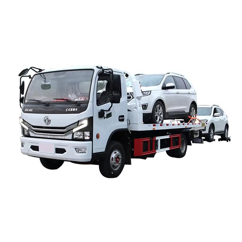Dongfeng 4 тонны плоскокроватный буксирующий грузовик 4x2 дорожного грузовика с лебедкой для дорожно