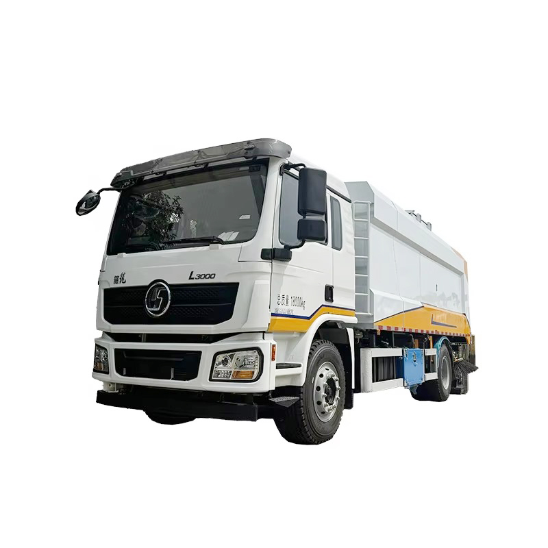 Shacman L3000 12000L Intelligence Vacuum Road Sweeper Truck Грузовик для чистки улиц высокого давлен