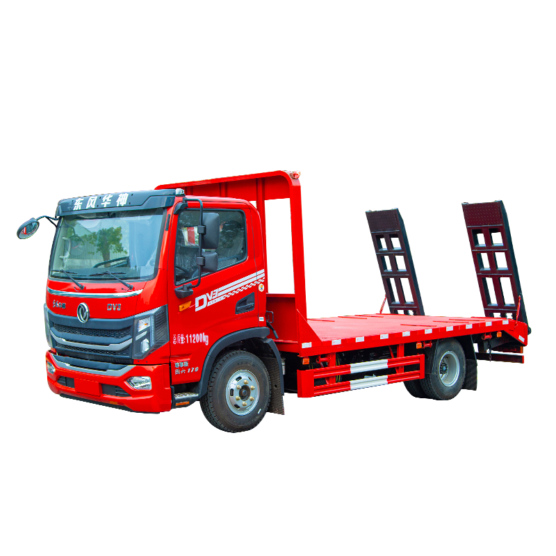 Очистка Dongfeng 4x2 дизельный 6-тонный небольшой платформенный грузовик с лестницей - для перевозки