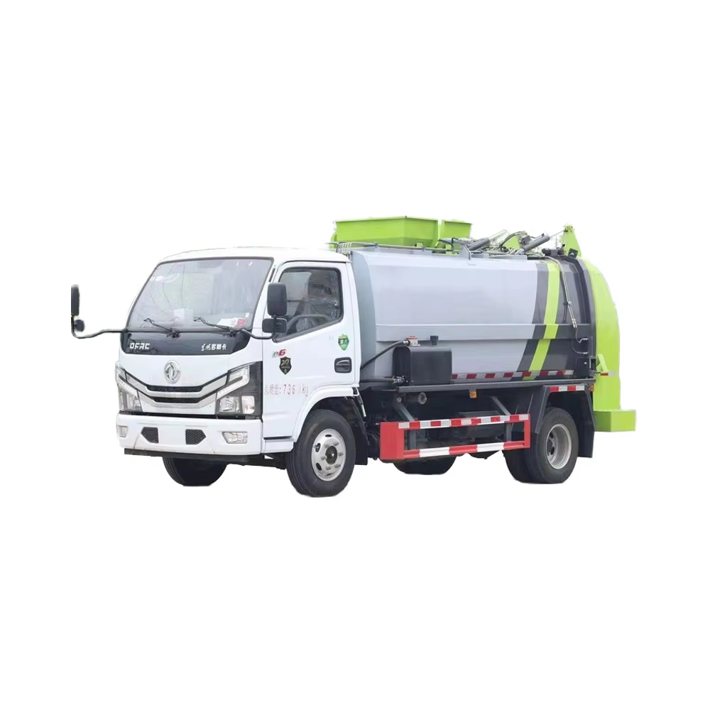 Dongfeng D6 7,5-кубометр дизельное топливо компактор кухонные отходы мусорный грузовик для сбора пищ