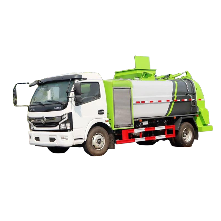 Dongfeng 4x2 Ручная коробка передач Чистый электрический кухонный мусорный грузовик Новый подержанны