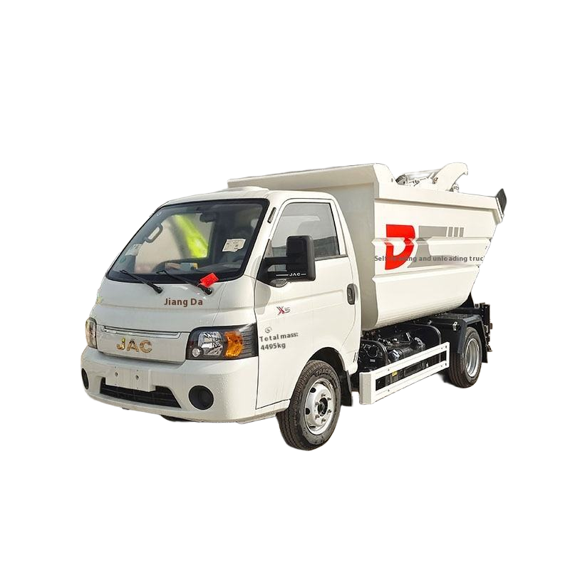 Jac 4.5 Голубая марка высокоемкостного ручного дизельного двигателя 4x2 заднего погрузчика мусорного