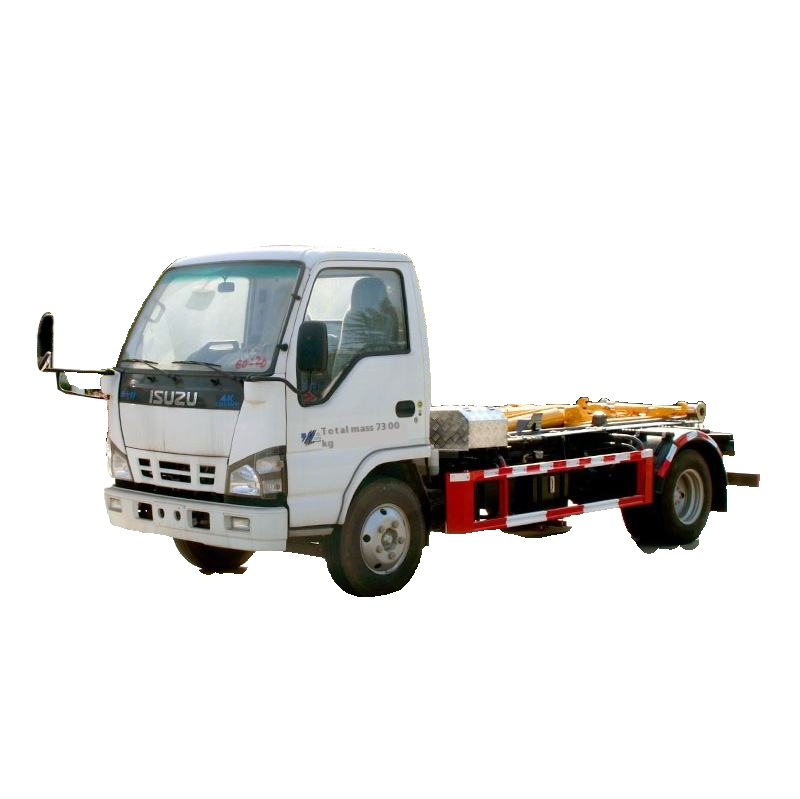 Isuzu 4x2 Ручный крюк подъема мусорный грузовик 5 кубического заднего погрузчика муниципального сани