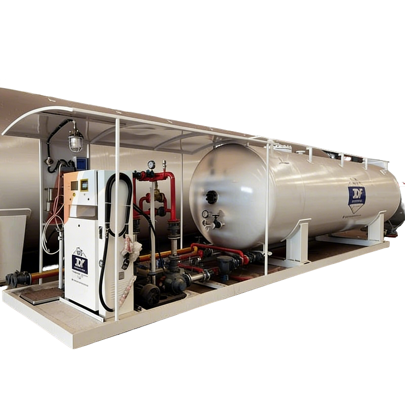 10MT 20,000L СНГ Скид заправочная станция с дозатором