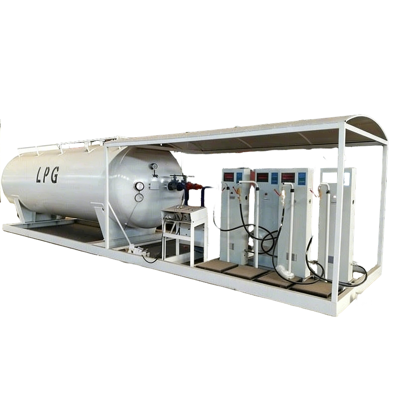 15,000liters 7.5mt Cooking Gas CylinderFilling Tank Plant 15cbm СНГ Скид Станция