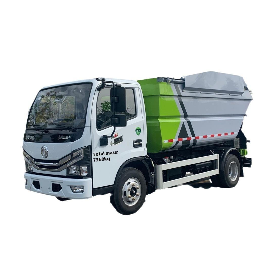 Dongfeng самовыгрузочный мусорный грузовик задняя загрузка Руководство 4x2 прямого производителя без